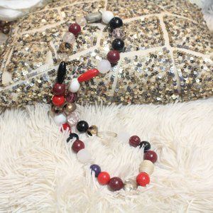 Colorful Multicolor Big Bold Chunky Statement Necklace